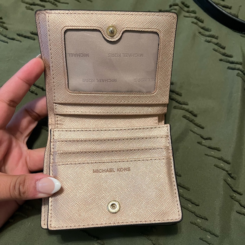 Michael Kors pink sparkly wallet